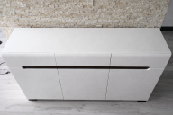 Комод-тумба KOM3D3S/8/15 Амелия 150 см Белый глянец МДФ с ящиками и полками BRW