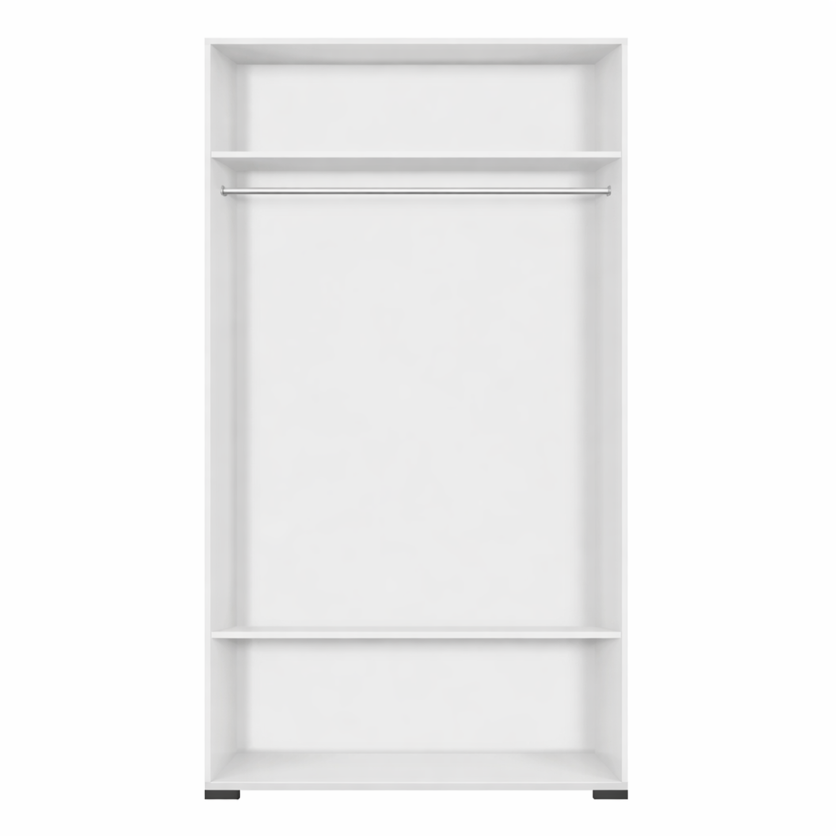 Шкаф платяной SZF2D21/11 двухдверный 105см Амелия Белый глянец МДФ BRW