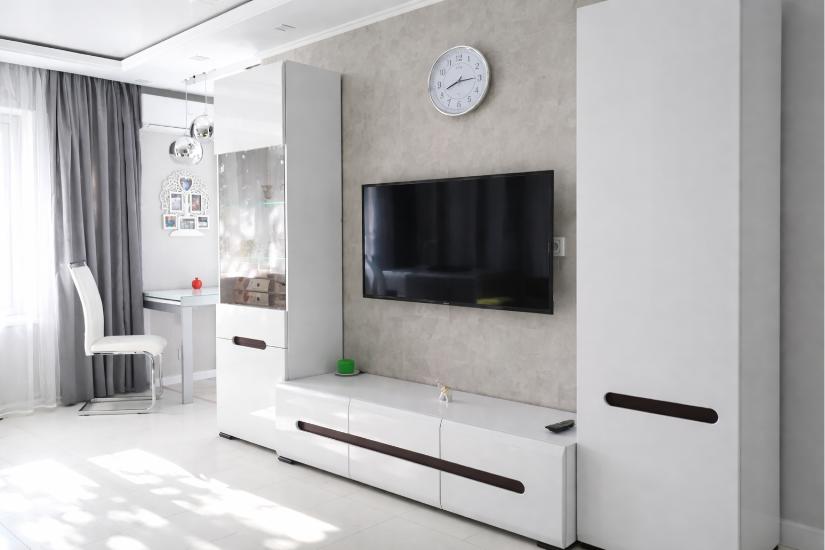 Тумба под телевизор Амелия 150 см Белый глянец МДФ RTV2D2S/4/15 BRW