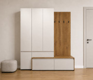 Прихожая 190см Анси Кашемир/Дуб травиата Гербор