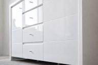 Комод KOM 2D4S Кристина Белый глянец BRW