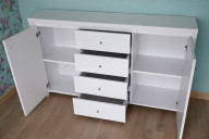 Комод KOM 2D4S Кристина Белый глянец BRW