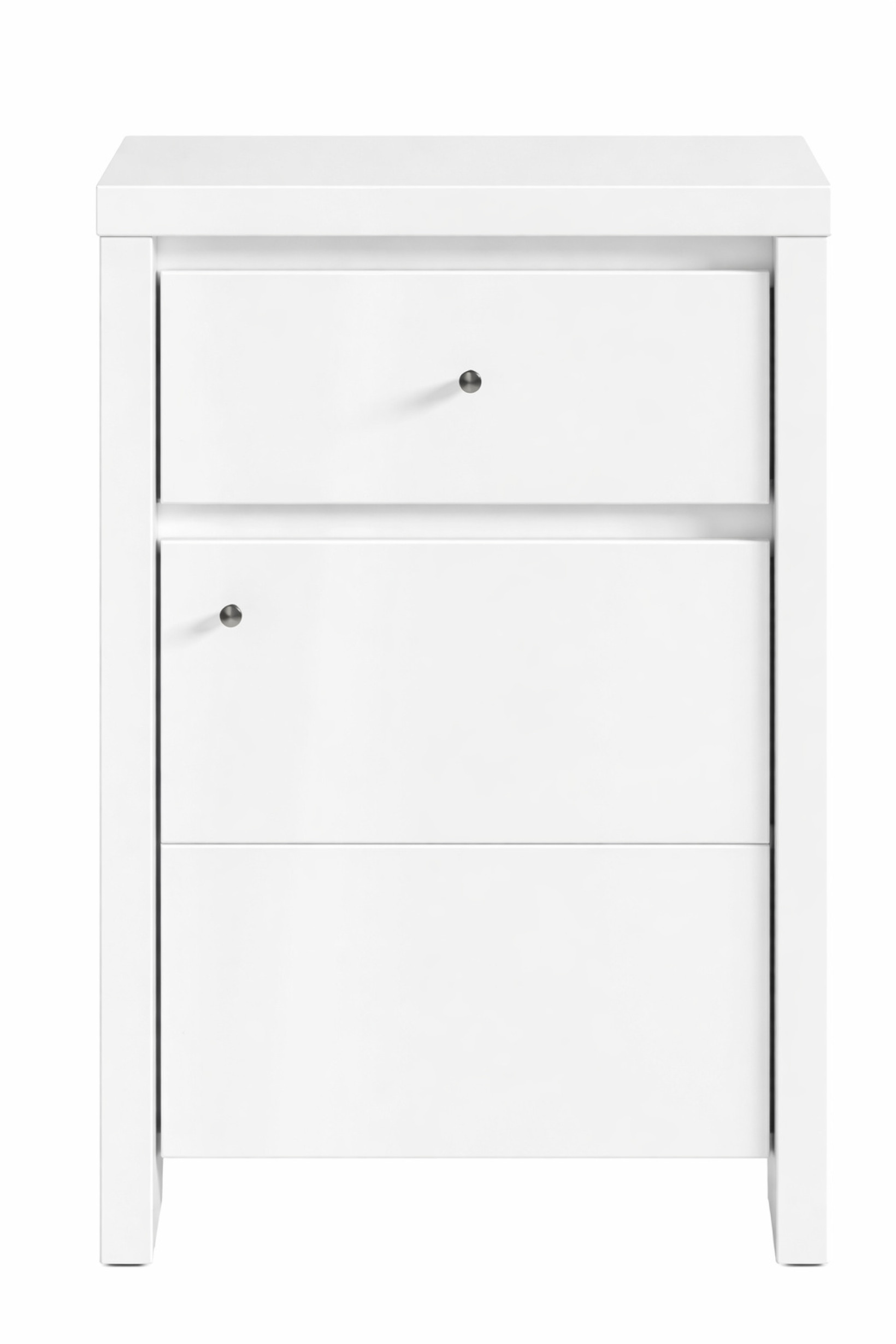 Тумба KOM 1D1SP Кристина Белый глянец BRW