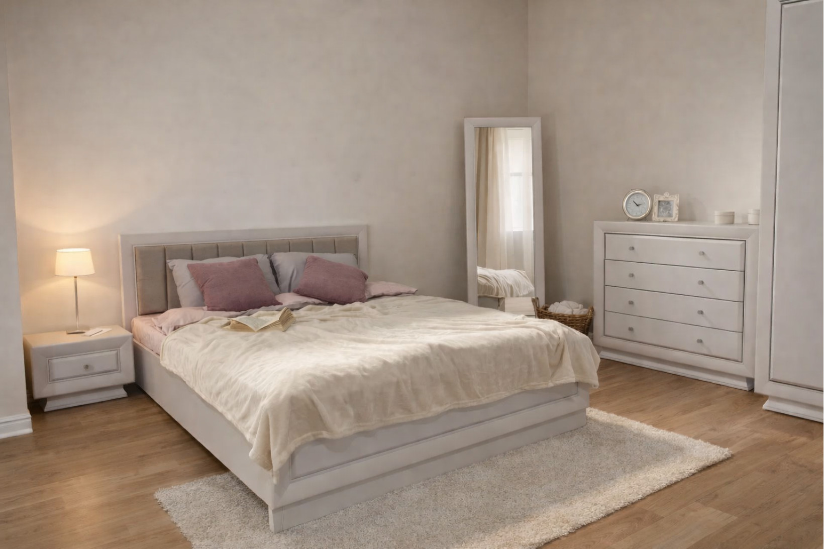 Кровать LOZ160 (каркас) lux Ларго классик Кашемир BRW