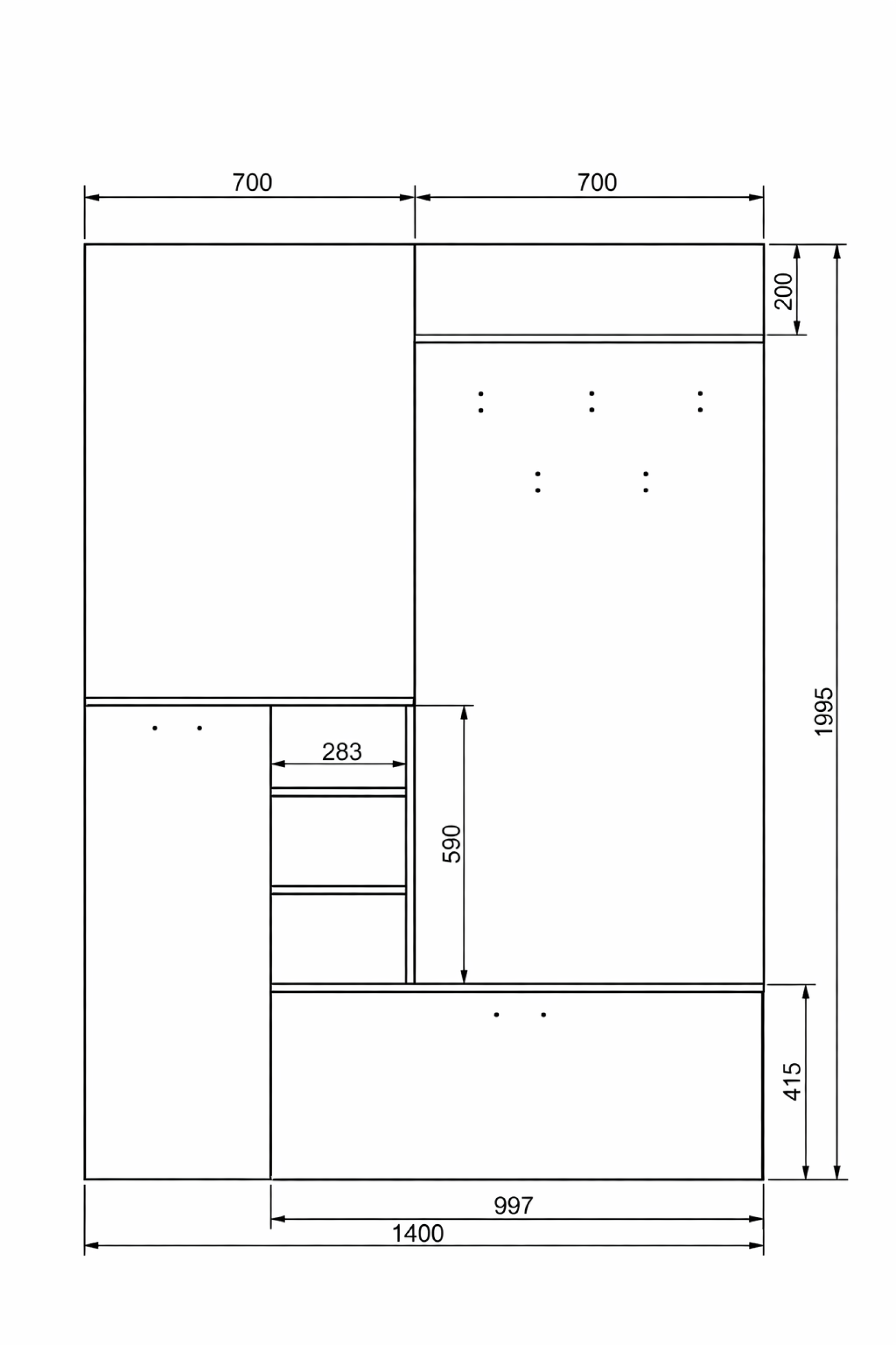Прихожая Ветланда-2 Сосна античная 140 BRW