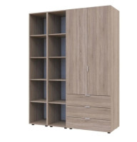 Комплект Doros Гелар з 2 Этажерками 2 ДСП 153.9х49.5х203.4 (42005045) Дуб сонома Комплект Doros Гелар з 2 Этажерками 2 ДСП 153.9х49.5х203.4 (42005045) Дуб сонома