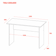 Стол письменный Doros 120х60х78 (81339312)  Тахо