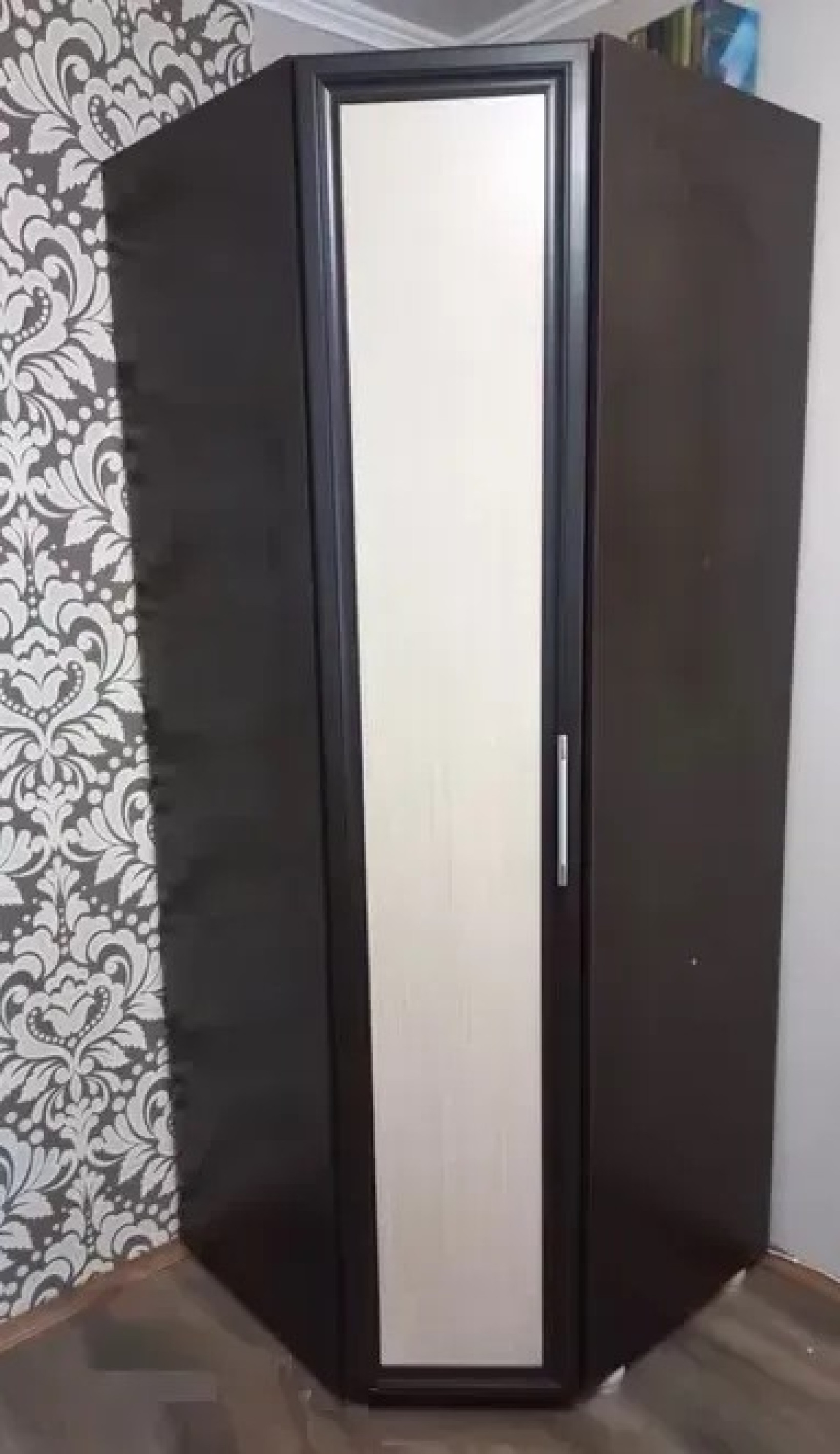 Шафа кутова з дзеркалом Токіо Венге темний Меблі Сервіс