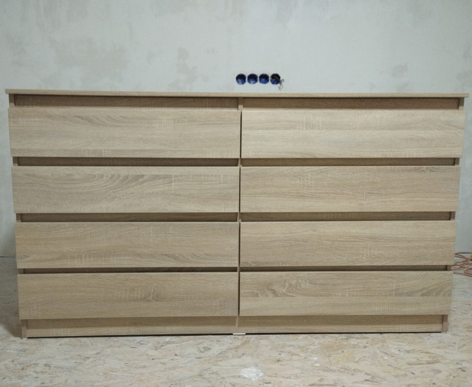 Комод Лайт 8 с 8 ящиками Дуб сонома 160*45*90 