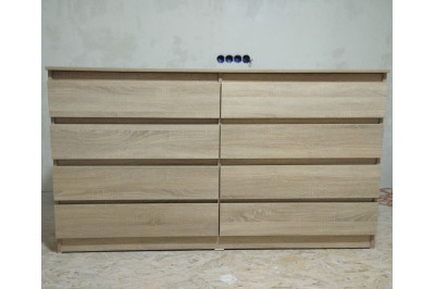 Комод Лайт 8 з 8 ящиками Дуб сонома 160*45*90 