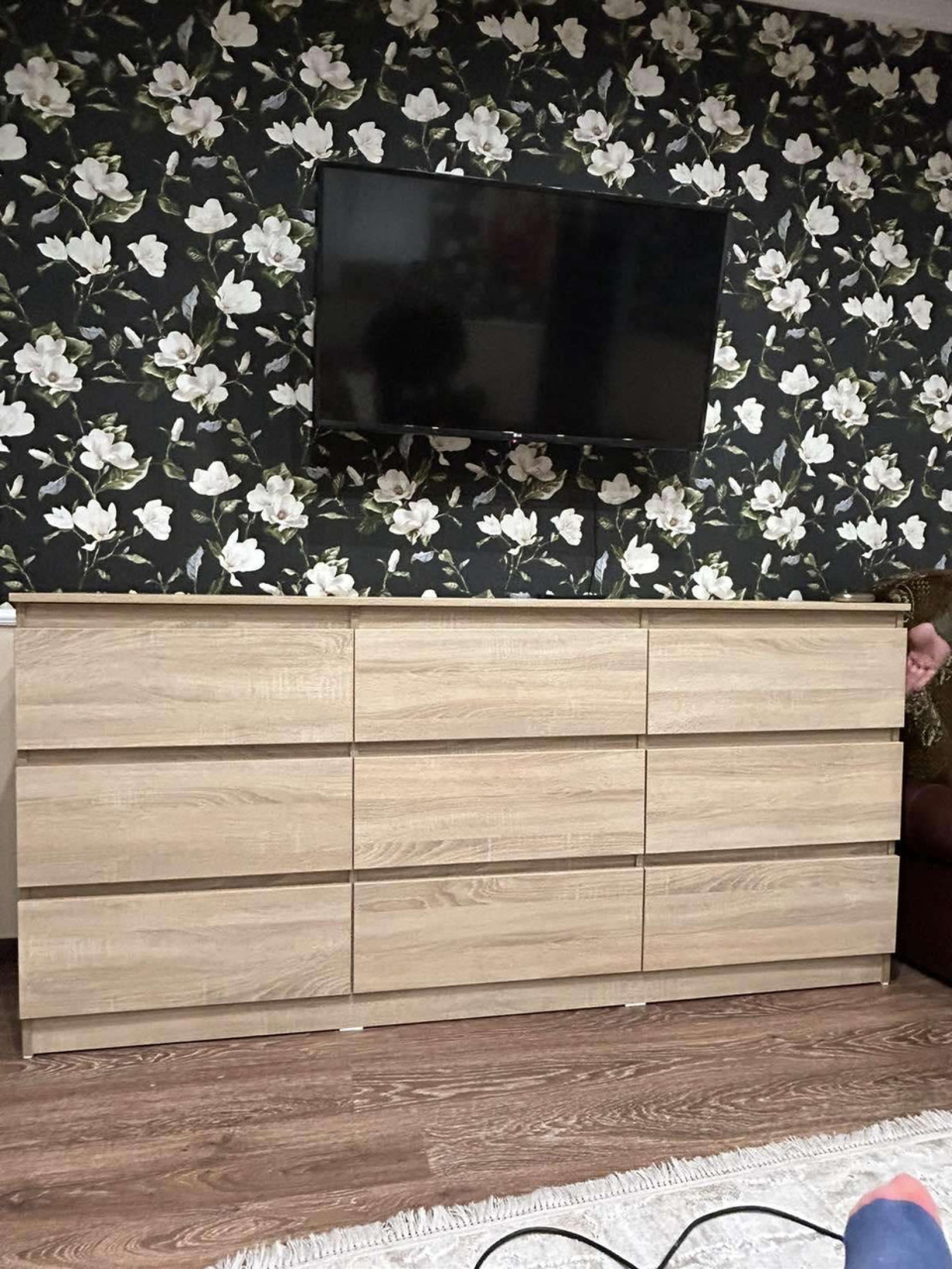 Комод Лайт 9 ящиков Дуб сонома 190*45*90