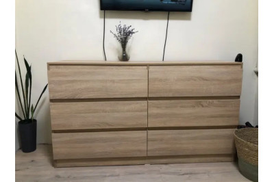 Комод Лайт із 6 ящиками Дуб Сонома 160*45*90 