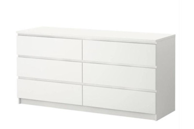 Комод Лайт із 6 ящиками Білий 160*45*90 