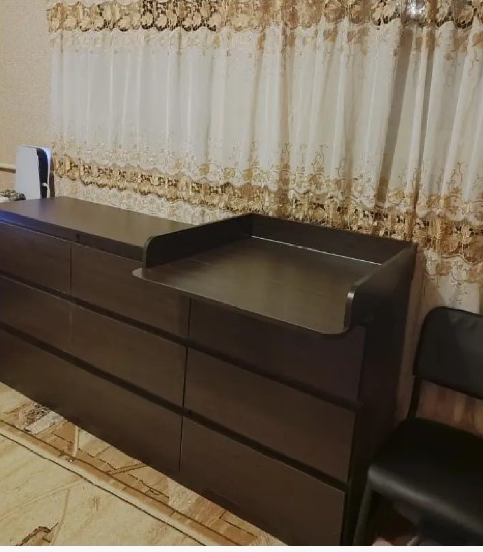 Комод Лайт 9 с накладным пеленатором Венге 190Х45х90 