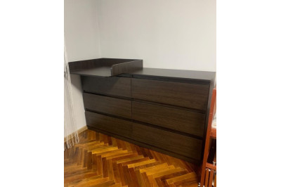 Комод Лайт 6 із накладним пеленатором Венге 160*45*90 