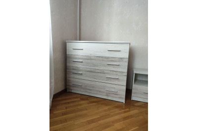 Комод 4Ш (103см) Кім Дуб Крафт Білий/Сан Ремо Меблі Сервіс