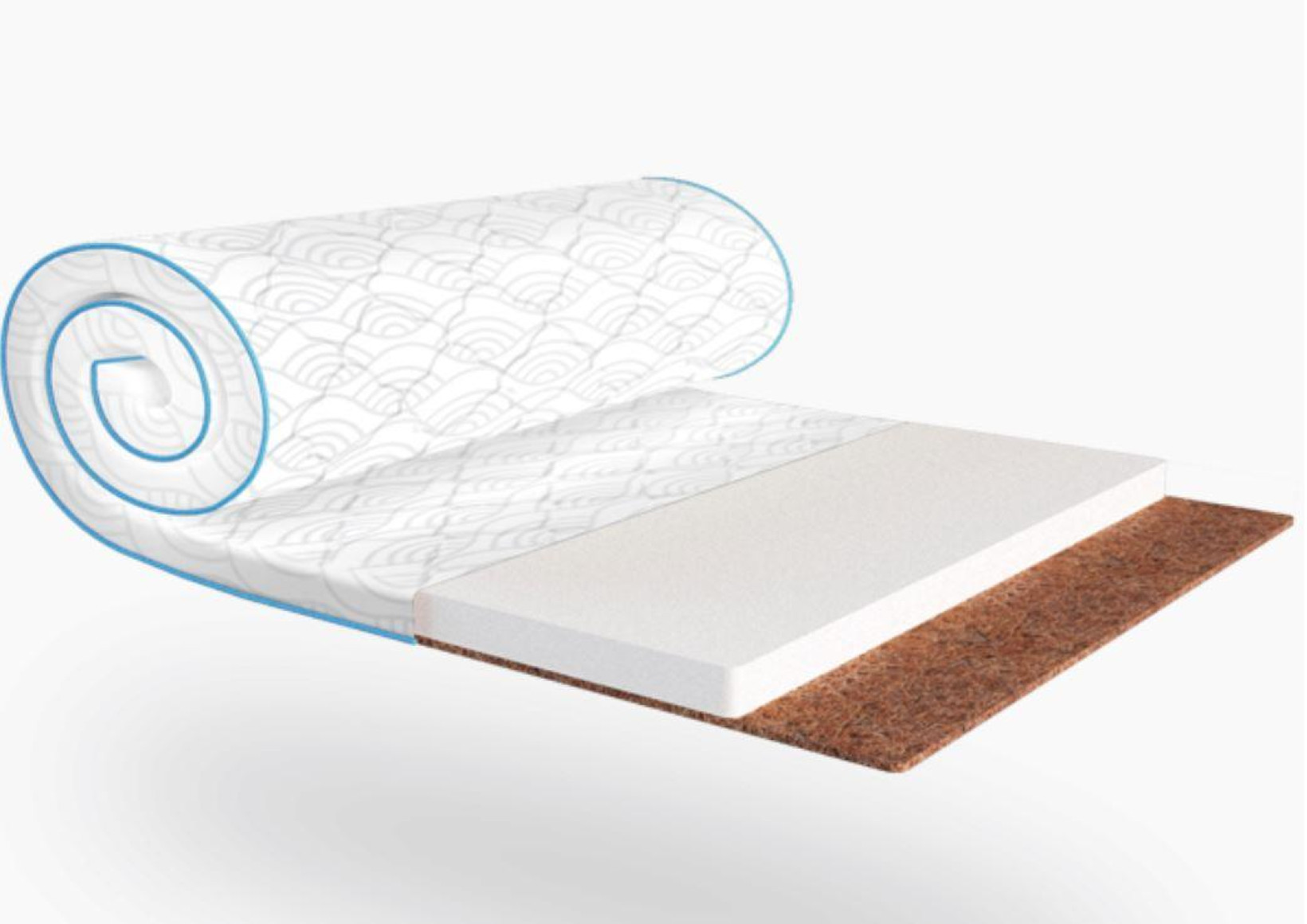 Мини-матрас скрученный Flex 2 в 1 Kokos 800x2000  Sleep & Fly mini EMM