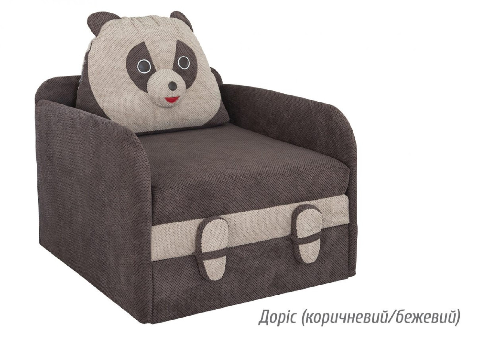 Дитячий диван Юніор Панда Доріс (коричневий/бежевий) Меблі Сервіс