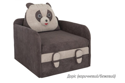 Дитячий диван Юніор Панда Доріс (коричневий/бежевий) Меблі Сервіс