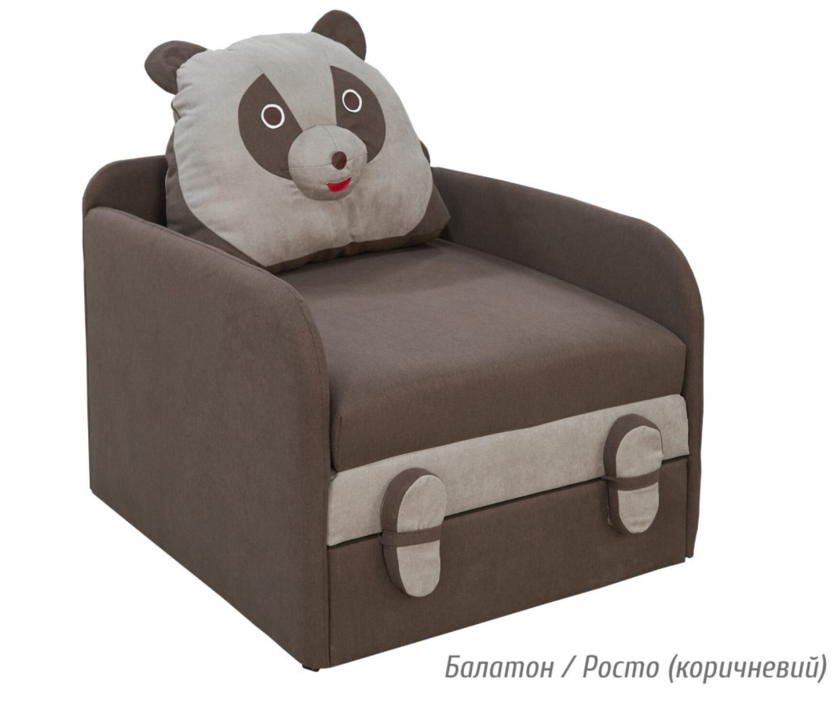 Дитячий диван Юніор Панда Балатон/Росто (коричневий) Меблі Сервіс
