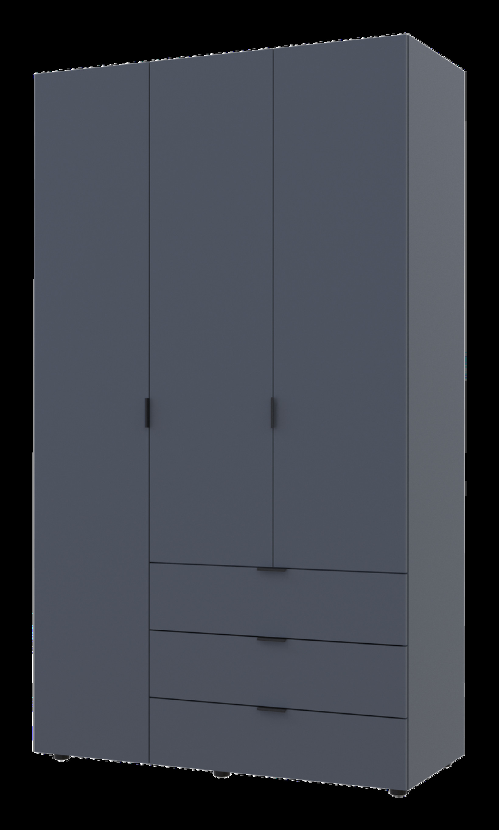 Шкаф для одежды Doros Гелар 3 ДСП 116,2х49,5х203,4 (80737074) Графит
