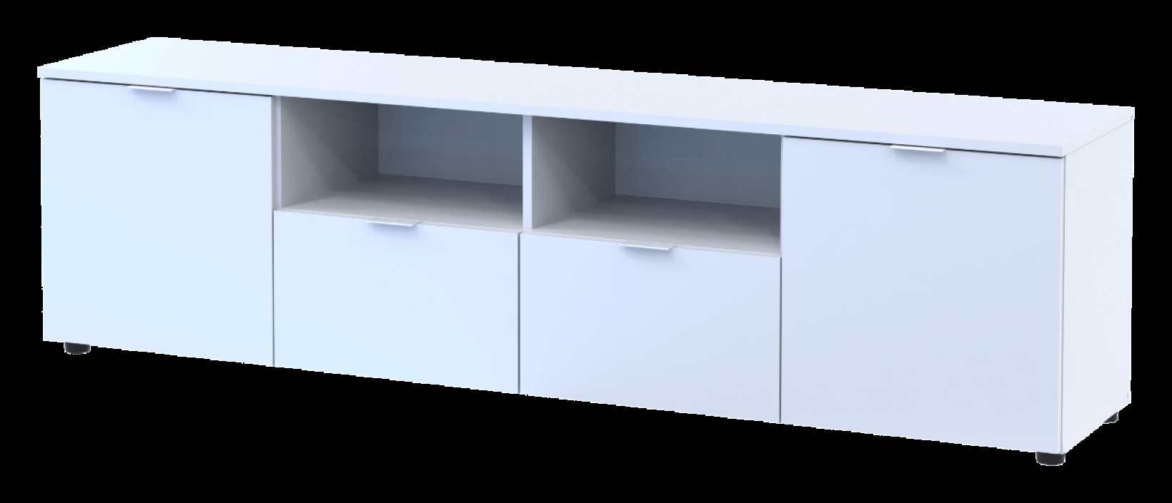 Комод Doros Рон 4  2 фасада 2 шухляды 180х38х50 (44900221) Белый 