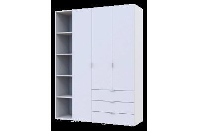 Комплект Doros Гелар з Этажеркою 3 ДСП 154.4х49.5х203.4 (42005034) Белый