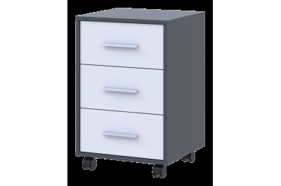 Тумба Doros Т3 43х42х66.4 (41902062) Графит/Белый