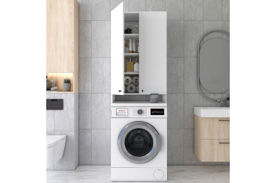 Шкаф для стиральной машины Doros  Лола ДСП 64х31.6х190 (41516022) Белый 