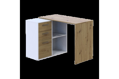 Офисный стол Doros T8 100х83х75 (41516060) Белый/Дуб Артизан 