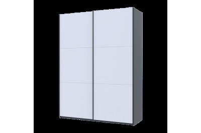 Шкаф купе Doros G-Caiser 2 ДСП / 3 части 180х60х240 (44900262) Графит/Белый