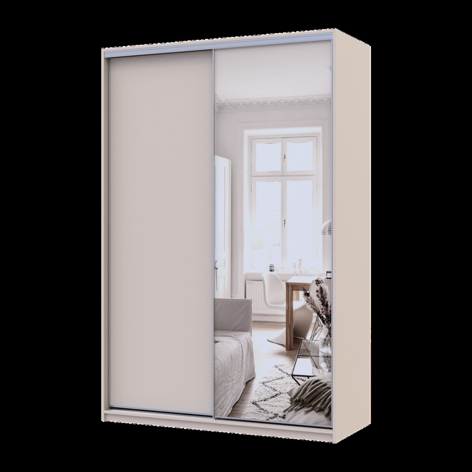 Шкаф купе Doros Сити Лайт 1 ДСП / 1 зеркало 150х60х225 (80736353) Кашемир 