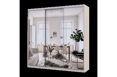 Шкаф купе Doros Сити Лайт 3 Зеркала 225х60х225 (80736386) Кашемир 