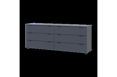 Комод Doros Рон 9 на 6 Ящичков 160х38х62 (41516176)  Графит