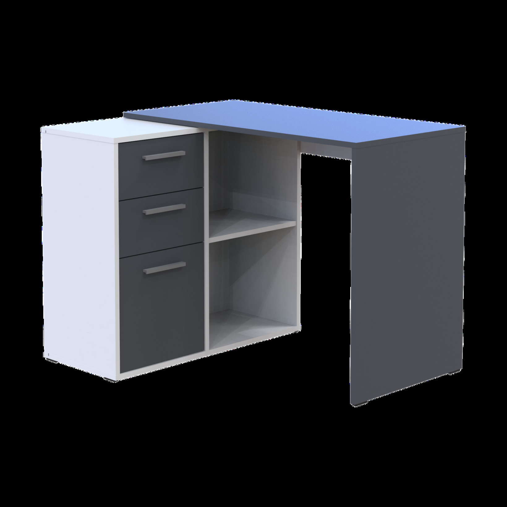 Офисный стол Doros T8 100х83х75 (41516125) Белый/Графит