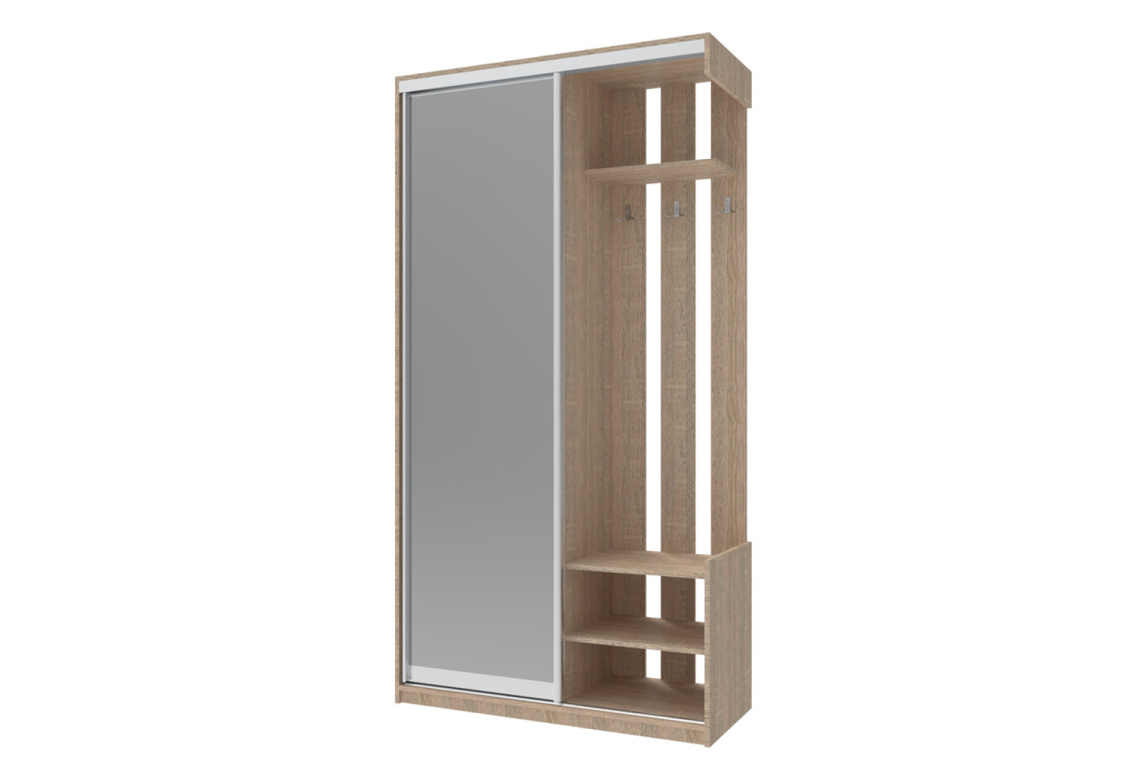 Прихожая Doros City One Door 1 Зеркало 110х45х210 (44900083) Дуб Cонома 