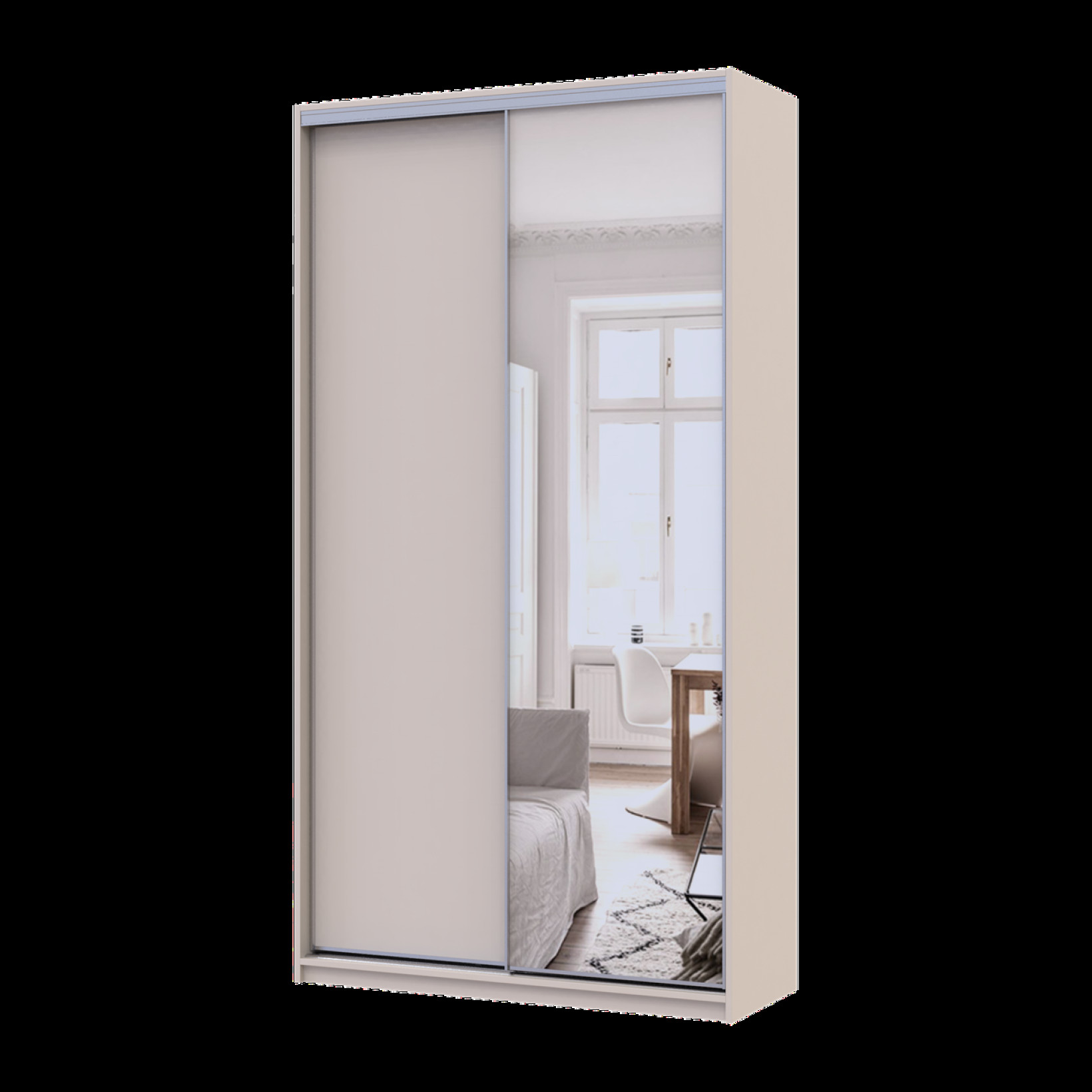 Шкаф купе Doros Сити Лайт 1 ДСП / 1 зеркало 120х45х225 (80736338) Кашемир 