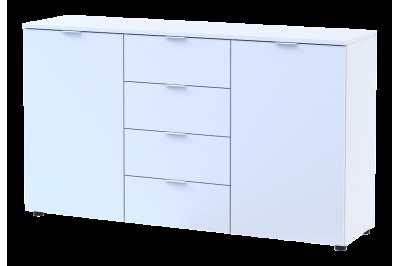 Комод Doros Рон 5 2 фасада 4 шухляды 140х38х81 (44900223)  Белый 