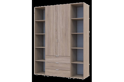 Комплект Doros Гелар з 2 Этажерками  2 ДСП 153.9х49.5х203.4 (42005045) Дуб сонома