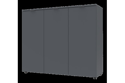Комод Doros Рон 6 3 фасада 120х38х100 (41516000) Графит
