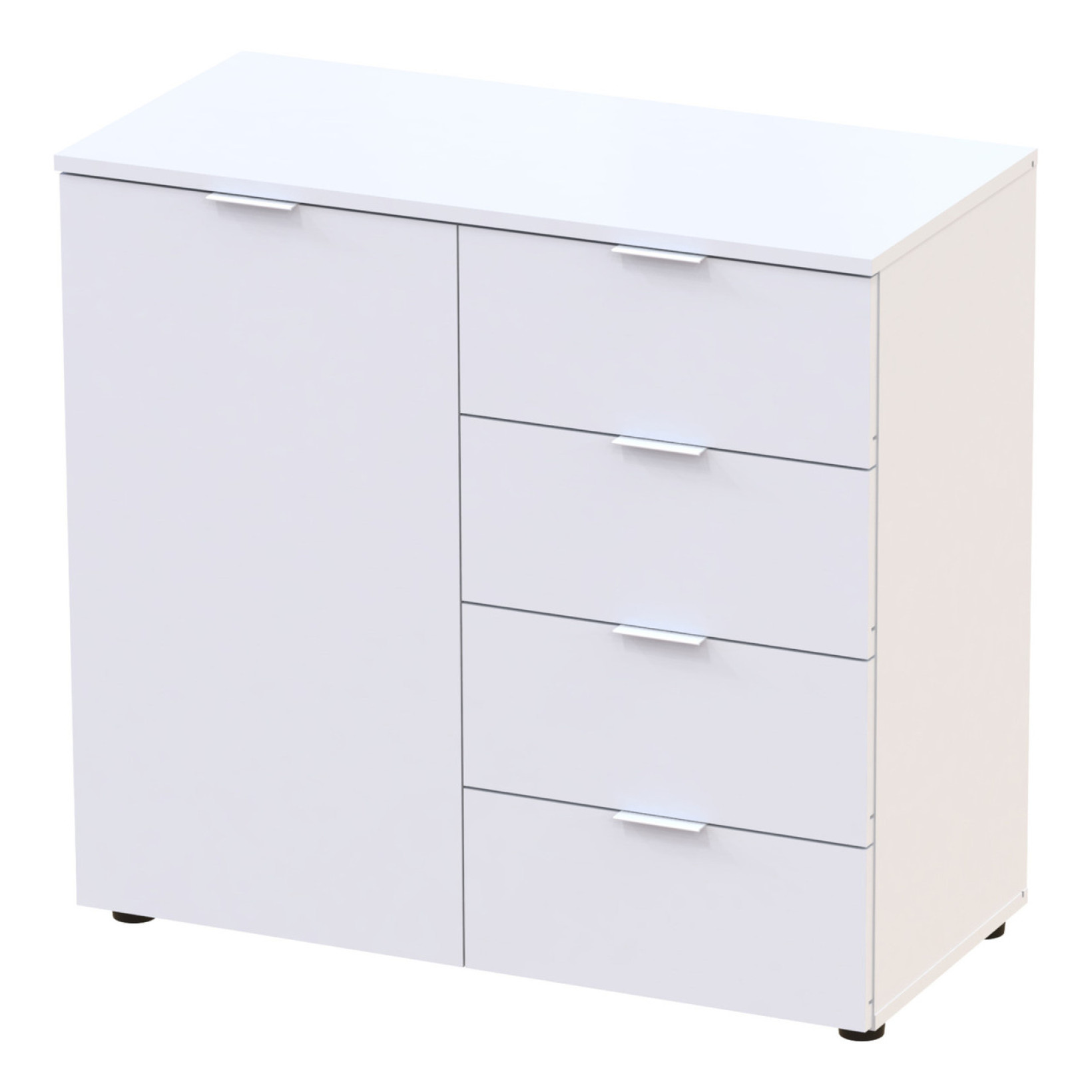 Комод Doros Рон 1 1 фасад 4 шухляды 80х38х81 (41516005) Белый