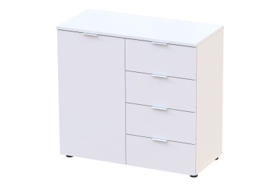 Комод Doros Рон 1 1 фасад 4 шухляды 80х38х81 (41516005) Белый