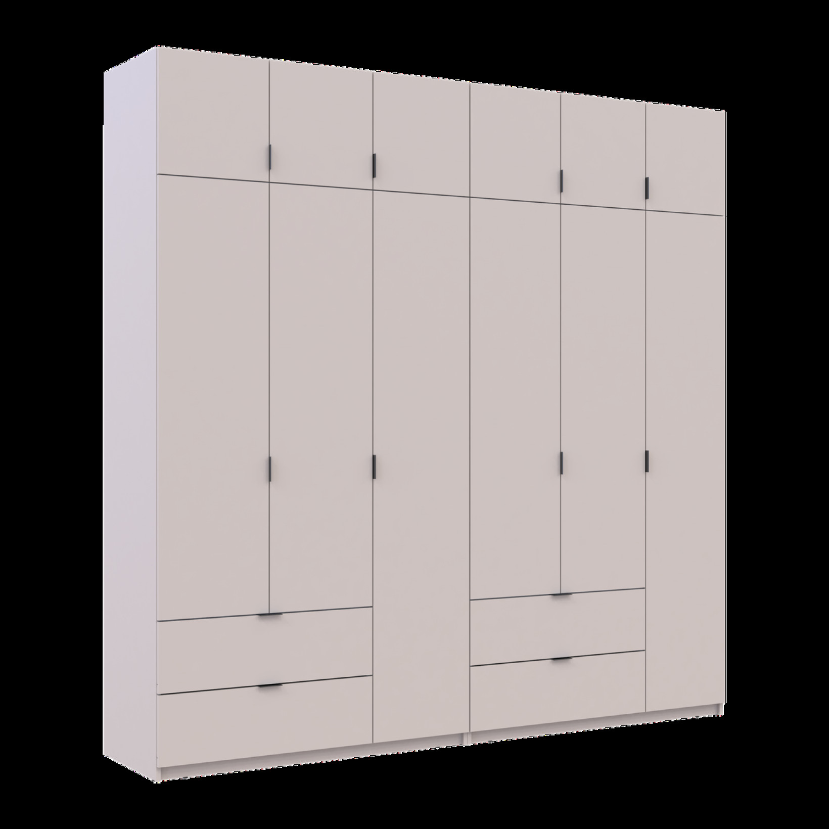 Шкаф для одежды Doros Лукас 3+3 ДСП 240х50х240 (42005108) Кашемир 