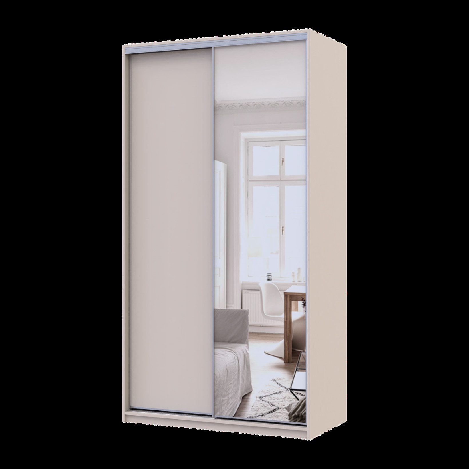 Шкаф купе Doros Сити Лайт 1 ДСП / 1 зеркало 120х60х225 (80736335) Кашемир