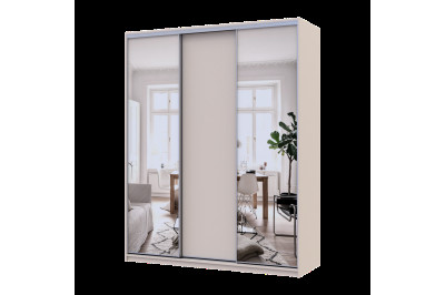 Шкаф купе Doros Сити Лайт 1 ДСП / 2 зеркала 180х60х225 (80736368)  Кашемир