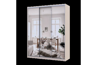 Шкаф купе Doros Сити Лайт 3 Зеркала 180х60х225 (80736374) Кашемир 