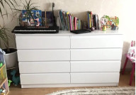 Комод Лайт 8 з 8 ящиками Білий 160*45*90