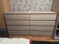 Комод Лайт 8 с 8 ящиками Дуб сонома 160*45*90 