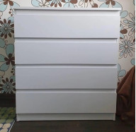 Комод Лайт 4 із ящиками Білий 80*45*90 