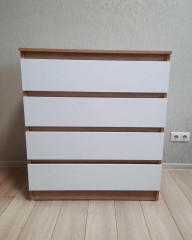 Комод Лайт 4 із ящиками Дуб сонома/Білий 80*45*90 